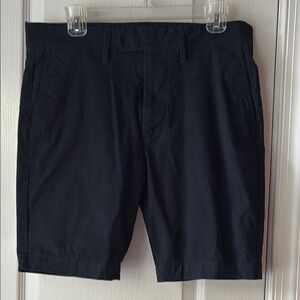 Original Use Black Flat Front Shorts